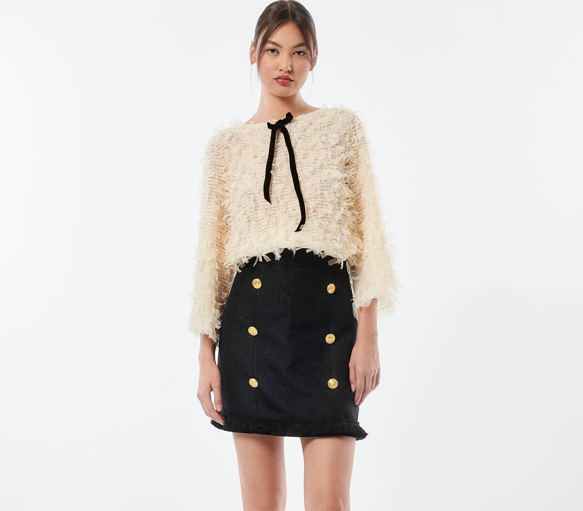 Bow-embellished  top